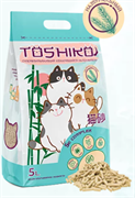 Toshiko Растительный комкующийся наполнитель, натуральный, 5 л