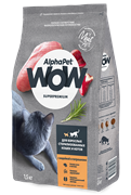 AlphaPet WOW сухой корм для стерилизованных кошек, индейка и потрошки,  350 гр