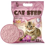 Cat Step Tofu Lotus комкующийся наполнитель для кошачьего туалета 12 л
