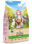 ZILLII Индейка, сухой корм для кошек с чувствительным пищеварением, 2 кг