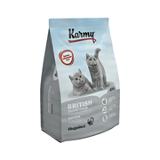 Karmy British Shorthair Adult Индейка, сухой корм для кошек породы Британская короткошерстная, 400 г