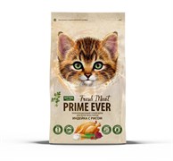 Prime Ever Fresh Meat Kitten Индейка с рисом, сухой корм для котят, 370 г