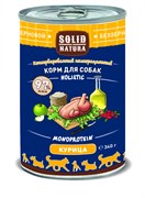 Solid Natura Holistic влажный корм для взрослых собак​​​​​​​, с курицей, ж/б 340 гр