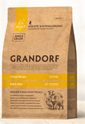 Grandorf ADULT MINI 4 вида мяса, сухой корм для собак мелких пород, 3 кг