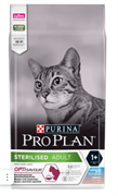 PRO PLAN Sterilised с треской и форелью, сухой корм для стерилизованных кошек, 1,5кг