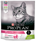 PRO PLAN Delicate Ягненок, сухой корм для кошек, 400г