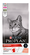 PRO PLAN Original Лосось, сухой корм для взрослых кошек, 1,5кг