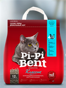 Pi-Pi-Bent Классик, комкующийся наполнитель для кошачьего туалета 12 л