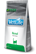 Farmina Vet Life Renal полнорационный диетический корм для кошек при хронической болезни почек, 2 кг