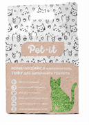 Pet-it Наполнитель Тофу зеленый чай 2,5 кг (6 л)