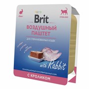 Brit Premium полнорационный консервированный корм премиум класса для стерилизованных кошек, с кроликом, 100 гр