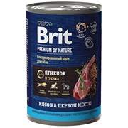 Brit Premium Ягненок/гречка консерва д/собак 410 г