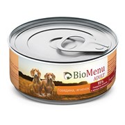 Bio Menu adult влажный корм для собак, говядина с ягненком,100 гр