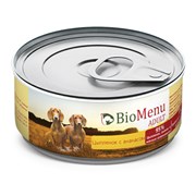 Bio Menu adult влажный корм для собак, цыпленок с ананасами, 100 гр