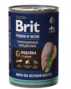 Brit Premium Индейка/тыква консерва д/собак 410 г